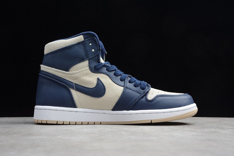 AIR JORDAN 1 RETRO PREM "NAVY CREAM" AQ9131-401