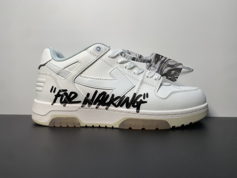 OF™ C/O VIRGIL ABLOH OUT OF OFFICE LOW-TOP LEATHER SNEAKERS ‘OOO“
