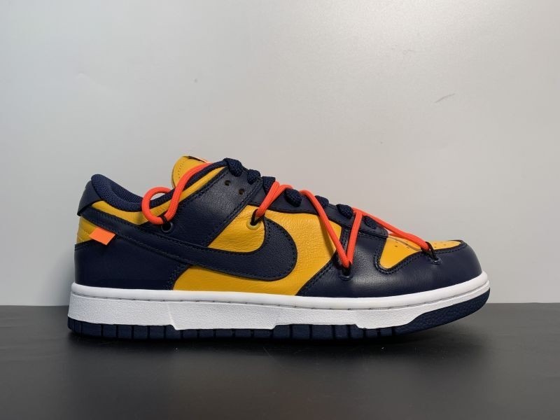 OF NIKE DUNK LOW LEATHER BLUE&YELLOW CT0856-700
