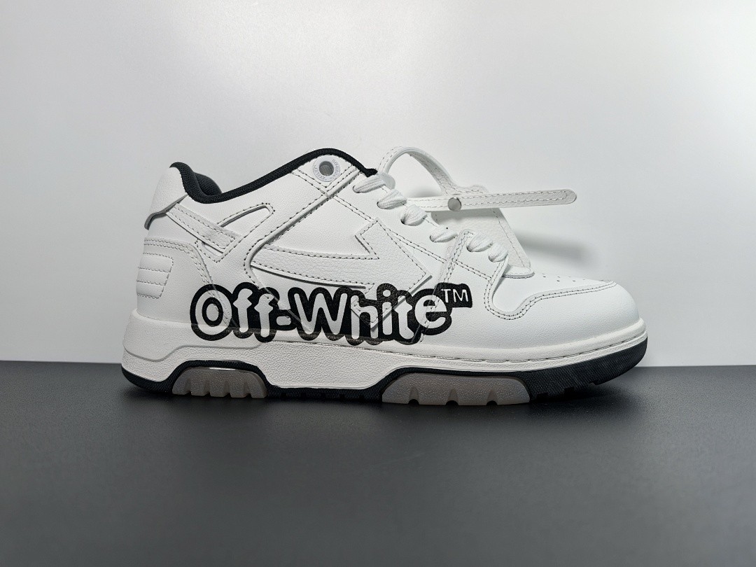 OF™ C/O VIRGIL ABLOH OUT OF OFFICE LOW-TOP LEATHER SNEAKERS ‘OOO“