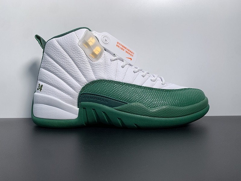 Air Jordan 12 white and green