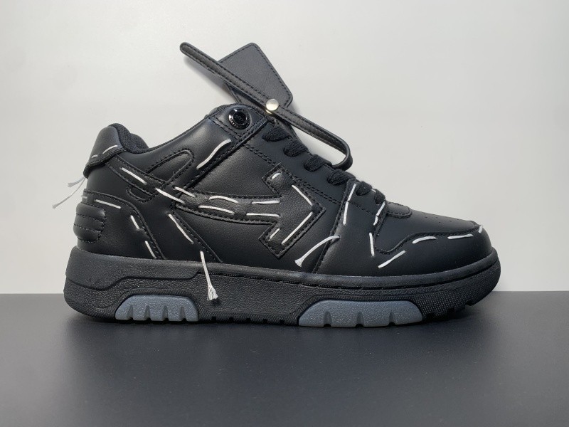 OF™ C/O VIRGIL ABLOH OUT OF OFFICE LOW-TOP LEATHER SNEAKERS ‘OOO“