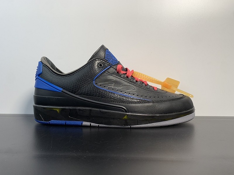 OF X AIR JORDAN 2 LOW 'BLACK ROYAL' DJ4375-004