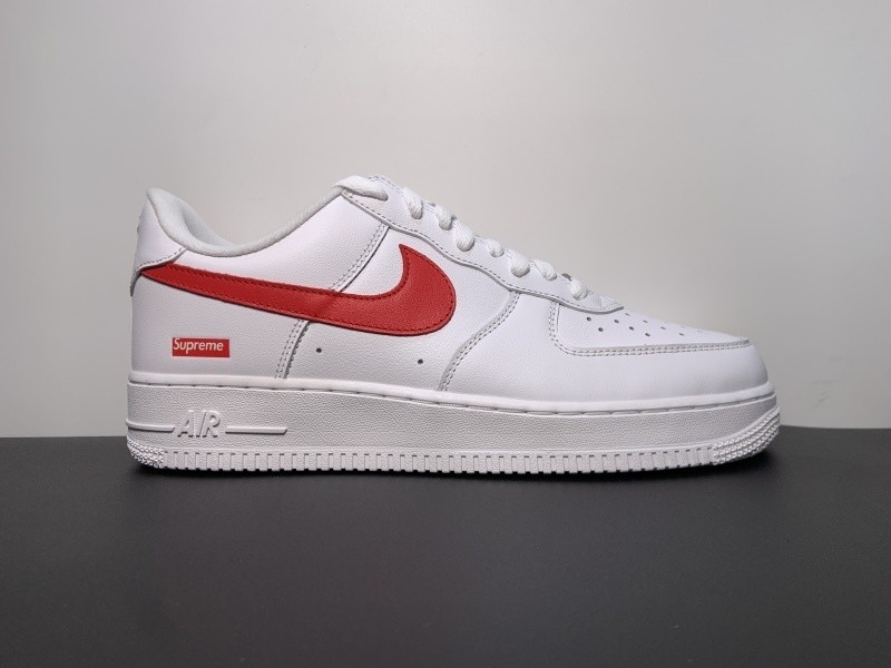 Nike Supreme x Air Force 1 Low 'Box Logo - Speed Red' Shanghai Exclusive CU9225-101