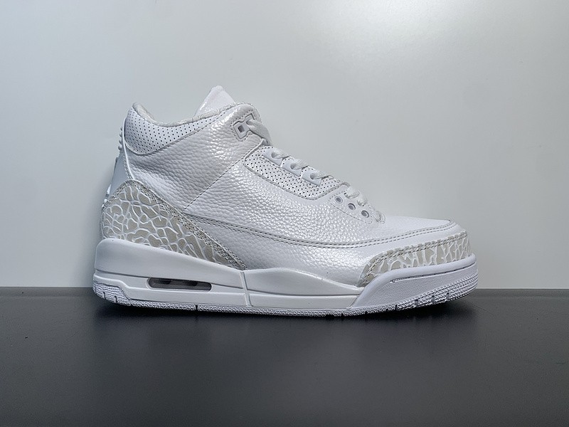 AIR JORDAN 3 RETRO 'TRIPLE WHITE' 136064-111