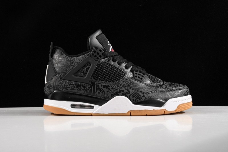 AIR JORDAN 4 RETRO LASER BLACK GUM CI1184-001