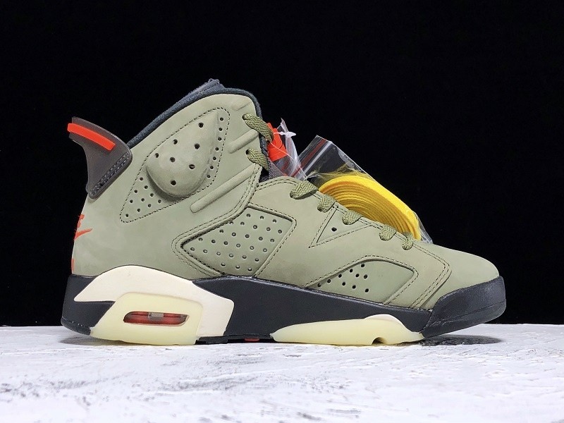 AIR JORDAN 6 TRAVIS SCOTT MEDIUM OLIVE CN1084-200