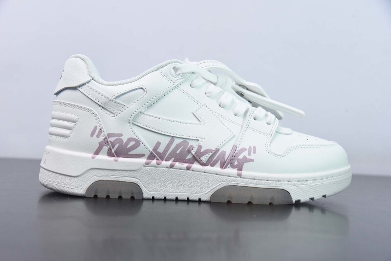 OF™ C/O VIRGIL ABLOH OUT OF OFFICE LOW-TOP LEATHER SNEAKERS ‘OOO“