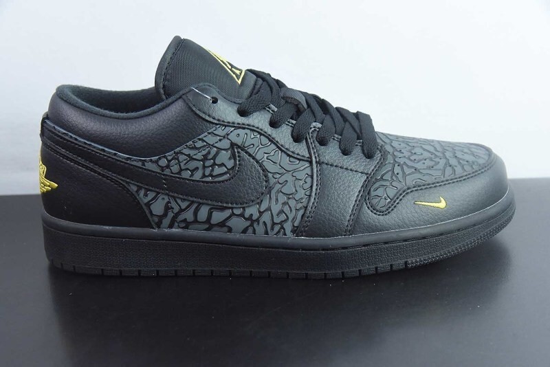 Air Jordan 1 Low Black Elephant Print IM6568-010