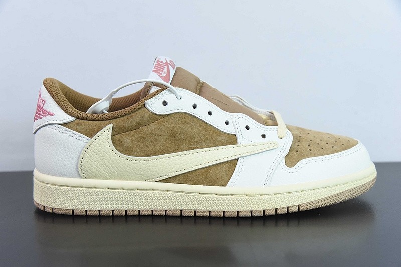 TRAVIS SCOTT X AIR JORDAN 1 LOW OG “SAIL/SHY PINK” DM7866-106