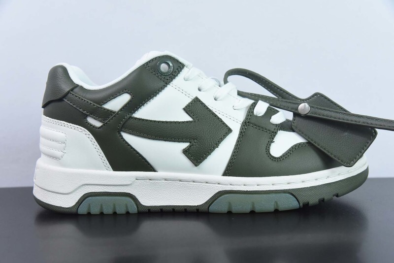 OF™ C/O VIRGIL ABLOH OUT OF OFFICE LOW-TOP LEATHER SNEAKERS ‘OOO“