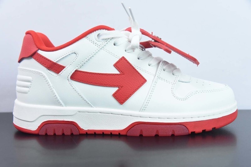 OF™ C/O VIRGIL ABLOH OUT OF OFFICE LOW-TOP LEATHER SNEAKERS ‘OOO“