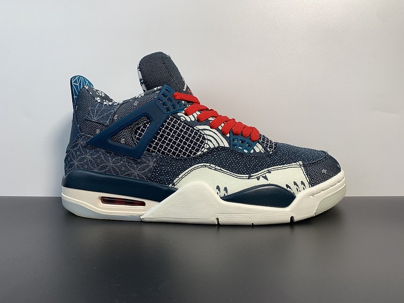 AIR JORDAN 4 RETRO SE 'SASHIKO' DEEP OCEAN CW0898-400