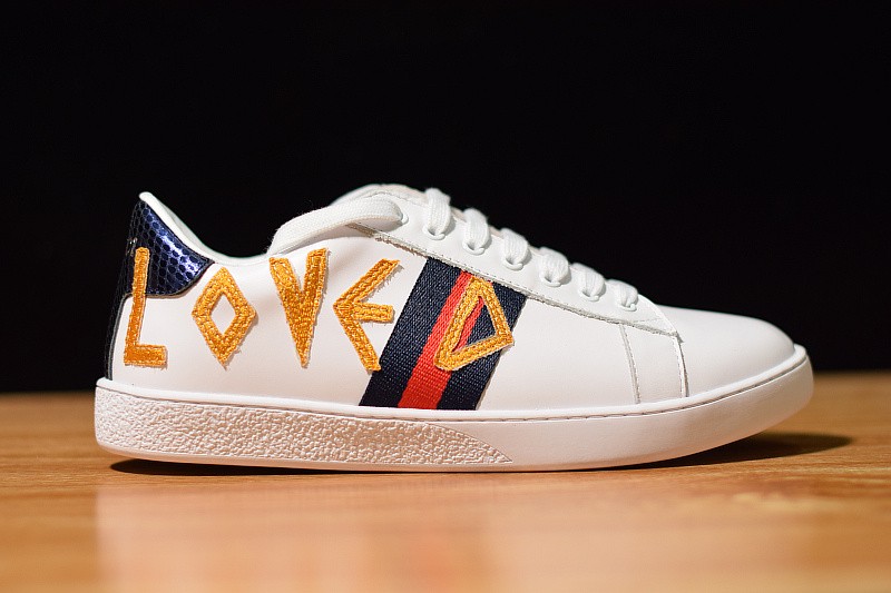 GUCCI ACE EMBROIDERED LOW-TOP SNEAKER