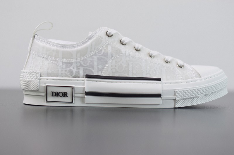 DIO* B23 OBLIQUE LOW-TOP WHITE SNEAKER