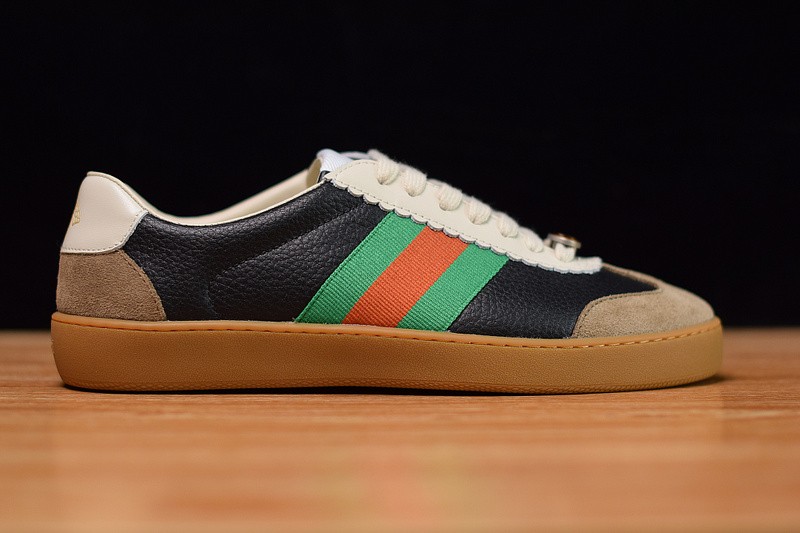GUCCI JBG LEATHER AND SUEDE