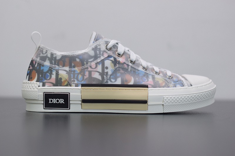 B23 LOW-TOP SNEAKER IN DIO* OBLIQUE WITH DIO* AND ALEX FOXTON PRINT