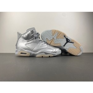 PSG x Air Jordan 6 Metallic Silver / Pure Platinum IQ5135-001