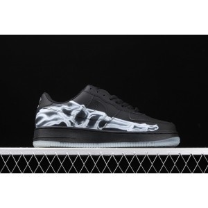 NIKE AIR FORCE 1 '07 QS' BLACK SKELETON BQ7541-001
