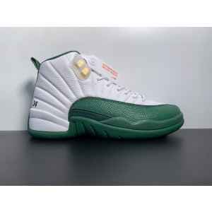 Air Jordan 12 white and green