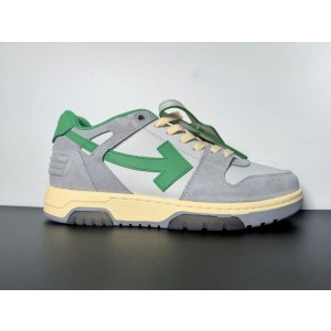 OF™ C/O VIRGIL ABLOH OUT OF OFFICE LOW-TOP LEATHER SNEAKERS ‘OOO“