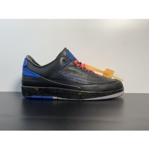 OF X AIR JORDAN 2 LOW 'BLACK ROYAL' DJ4375-004