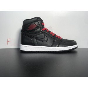 AIR JORDAN 1 SATIN BLACK GYM RED 555088-060