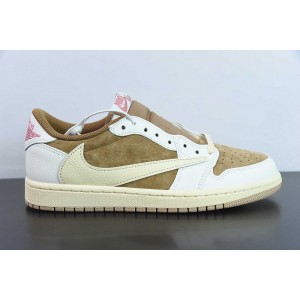 TRAVIS SCOTT X AIR JORDAN 1 LOW OG “SAIL/SHY PINK” DM7866-106