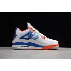 AIR JORDAN 4 RETRO “KNICKS” WHITE/ROYAL BLUE-ORANGE 308497-171