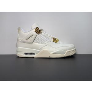 Air Jordan 4 Sail Metallic Gold Black AQ9129-170