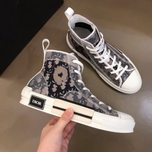 DIO* B23 FLOWERS TECHNICAL CANVAS HIGH-TOP SNEAKER