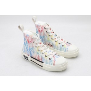 DIO* B23 OBLIQUE HIGH-TOP WHITE SNEAKER