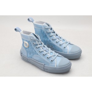 DIO* B23 OBLIQUE HIGH-TOP WHITE SNEAKER