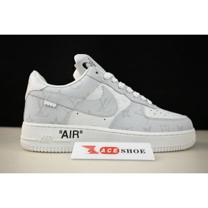 2022 LVT x Nike Air Force 1 07 Low White Grey LD4631-201