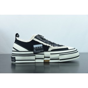 XVESSEL BLACK LACE-UP SNEAKERS