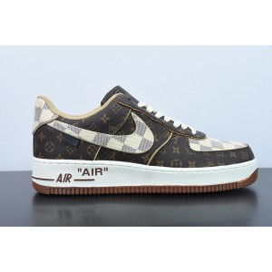 LVT X NIKE AIR FORCE MONOGRAM DAMIER AZUR