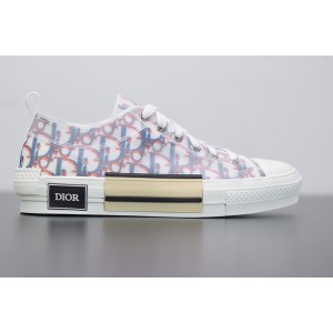 DIO* B23 LOW-TOP SNEAKER IN BLUE & RED OBLIQUE