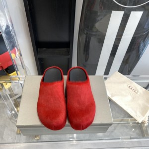 Marni calf hair slippers
