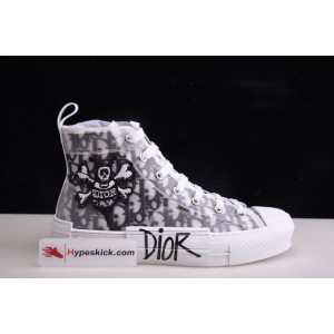 DIO* B23 OBLIQUE HIGH-TOP WHITE SNEAKER