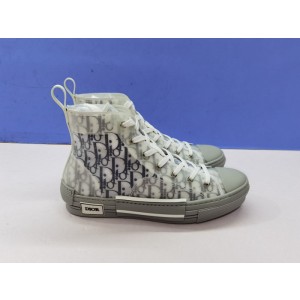 DIO* B23 OBLIQUE HIGH-TOP WHITE SNEAKER