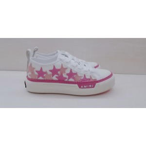 AMIRI White & pink stars court sneakers